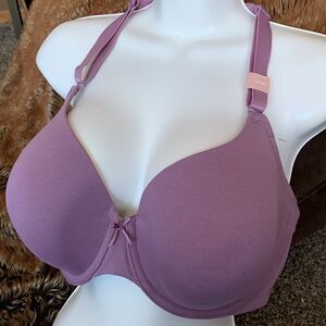 Lane Bryant Cacique Lightly Lined T-Shirt Lace Back Bra